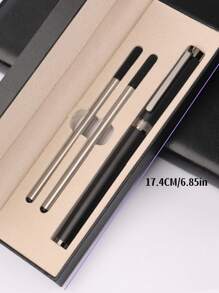 [Customized] High Quality Business Office Ball Pen Set In Gift Box, Includes 2 Refills, Daily Writing, Signing, Gifting For Father's Day, Thanksgiving, Christmas, Birthday, Friends, Relatives, Leaders, Colleagues Back To School