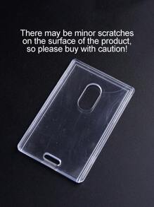 2/4/10pcs Acrylic Horizontal Clear Badge Holder,School Supplies,Back To School - Clear - View 7