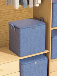 1PC Thickened, Large Capacity, And Super Load-Bearing Zippered Woven Storage Bag, Upgraded Clothing Storage Bag, Toy Storage Box, Miscellaneous Storage Box, Bedding Storage Bag, Dust-Proof And Moisture-Proof, Widened Handle, Comfortable Fabric, Foldable Design, Suitable For Storing Bedding, Clothes And Pants, And Miscellaneous Items At Home During Seasonal Changes Organizer Organization Closet Organizer Bedroom Dorm Essentials Clothes Organizer Room School Closet Organizers