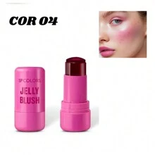 Jelly Blush Sp Colors Highlights Lips Cheeks, Natural, Gelatinous Texture, Beautiful Fun Portable - Multicolor - View 9