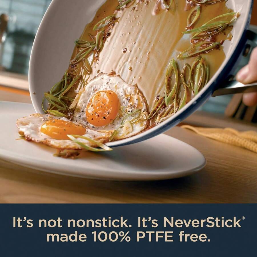 NeverStick Ceramic Pro 10Piece Cookware Set, NonStick Pots & Pans Set