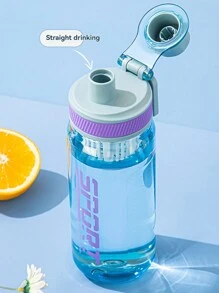 1PC/630ml-Large-Capacity Fitness Water Bottle - Drop-Proof And Leak-Proof Plastic Summer Cup - High Temperature Resistant Water Bottle For Boys - Portable Student Sports Cup - Fitness For Pregnant Women - Leak-Proof And Drop-Proof Plastic Cup - Men's And Women
