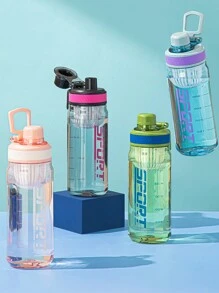 1PC/630ml-Large-Capacity Fitness Water Bottle - Drop-Proof And Leak-Proof Plastic Summer Cup - High Temperature Resistant Water Bottle For Boys - Portable Student Sports Cup - Fitness For Pregnant Women - Leak-Proof And Drop-Proof Plastic Cup - Men's And Women