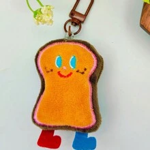 1 chiếc mặt dây chuyền hoạt hình hình bánh quy phô mai dễ thương, móc khóa sang trọng, búp bê bánh mì nướng Donut, mặt dây chuyền cho túi xách, ba lô, chìa khóa xe hơi - Nhiều màu - Xem 8
