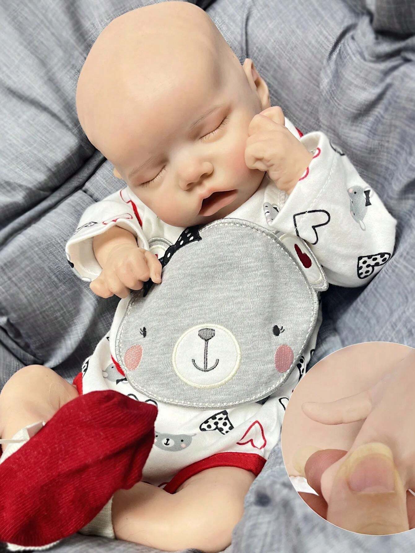 1PC 16 Inch Reborn Doll Twins Sisters Full Body Solid Silicone Twins A