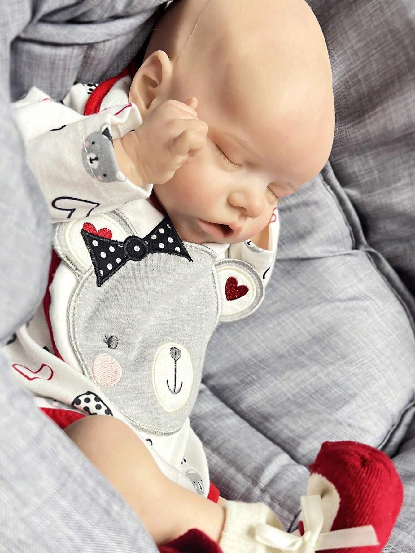 1PC 16 Inch Reborn Doll Twins Sisters Full Body Solid Silicone Twins A