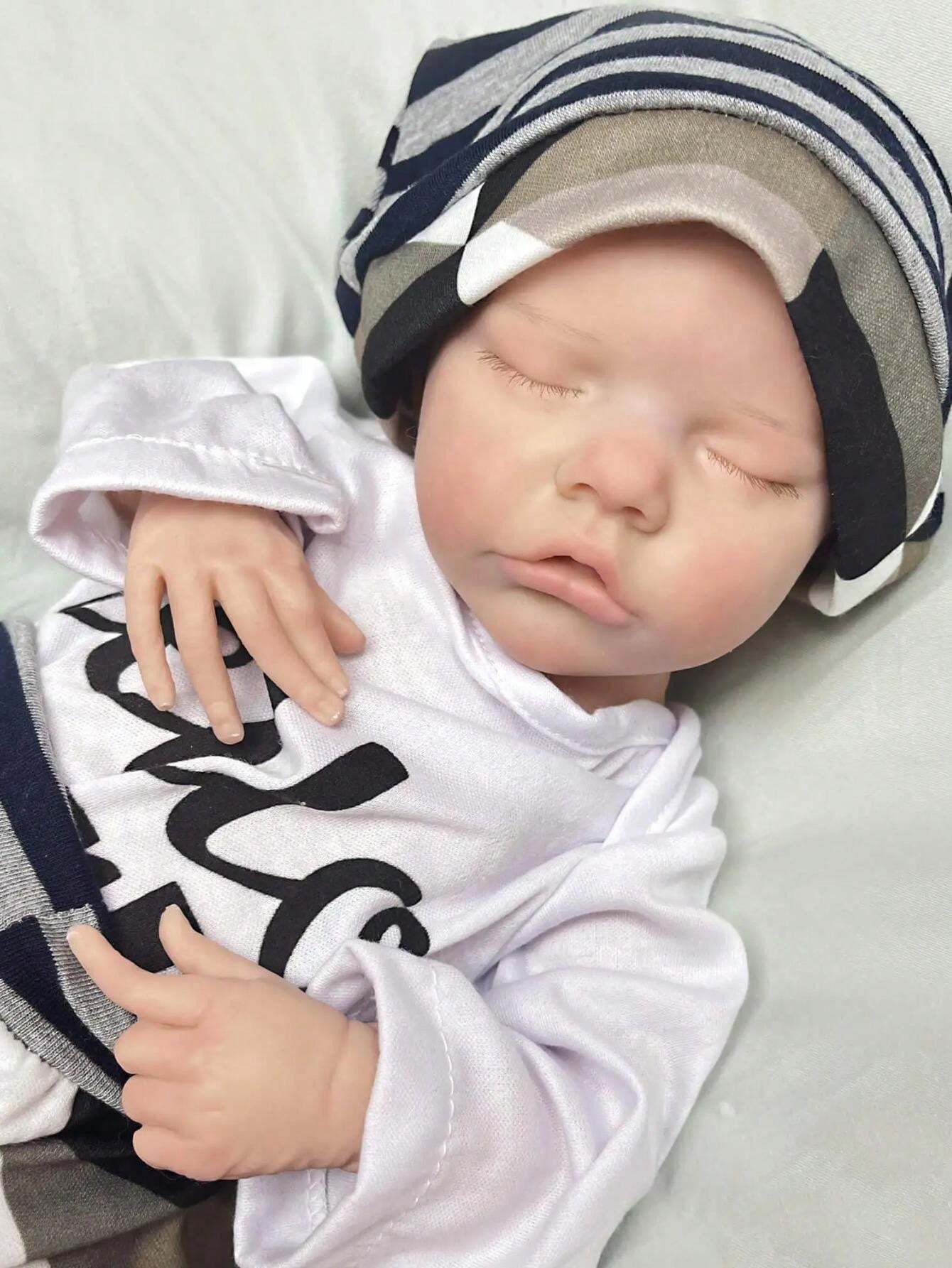 1PC 16 Inch Reborn Doll Twins Sisters Full Body Solid Silicone Twins A