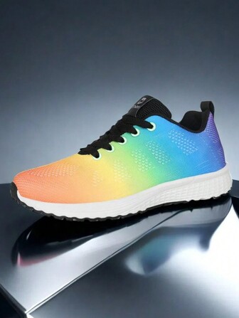 Noua țesătură din plasă, ușoară, respirabilă, pentru femei, pentru vacanță de vară, pantofi sport ocazional, cu grafică simplă cu urs și litere, pantofi comozi cu talpă moale