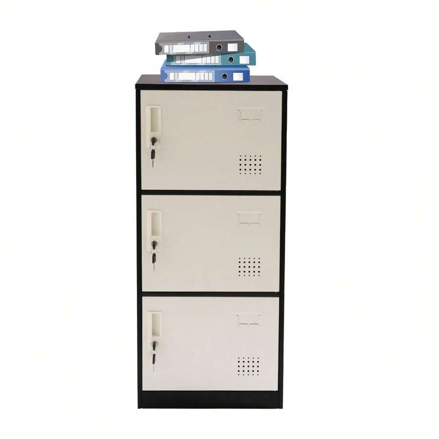 3Tier Vertical Stackable Storage Rectangular School Lockers