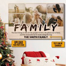 Catygift Photos de famille personnalisées - Famille - Art mural sur canevas encadré personnalisé, affiches sans cadre, décoration de maison, cadeaux de famille, cadeaux de pendaison de crémaillère, cadeaux de la Saint-Valentin, cadeaux d'anniversaire, cadeaux de remise des diplômes, calendriers de vacances - Comme indiqué - Voir 5