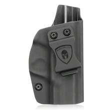 WARRIORLAND Funda para pistola M&P Shield de 9mm, funda interna de Kydex IWB que se ajusta a la Smith & Wesson M&P Shield Plus / M2.0 / M1.0 de 9mm/.40, funda para llevar dentro de la cintura, ajuste de inclinación y retención, sin rasguños, sin bamboleo, diestra