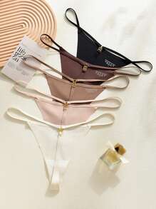 1-Piece Custom Christmas Ladies Sexy Seamless Yoga Fitness Thong Underwear With Buckle