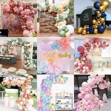 2pcs Gold Balloon Arch Stand Kit, Free Bending Shape Balloon Column Stand With Base, Half Arch Balloon Stand For Floor, Ideal For Wedding Birthday Valentines Decorations