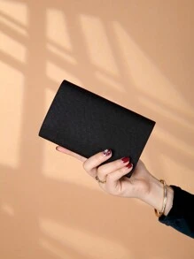 Minimalist Solid Color Women's Clutch Bag, Fashionable And Elegant Evening Bag, Luxury Flap Square Armpit Bag, Suitable For Party Girls And Brides, Matched With Wedding Dresses, Evening Dresses, Perfect For Holiday Parties, Proms, Banquets, Get-Togethers, Daily Commuting.