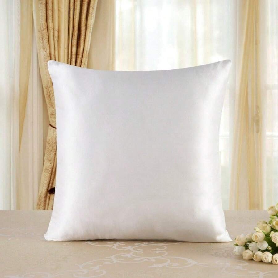 100% Natural Mulberry Silk Pillowcase 19MM With Hidden Zipper Suitable For Hair Real Silk Pillow Case With Oeko-Tex - 象牙 - 查看 1