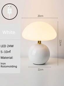 1 Piece LED Portable Small Round Table Decorative Lamp With USB Plug For Dining Room, Bedroom, Living Room, Shop, Home Decoration, Holiday Gift For Friends