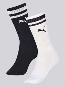 Puma Kit Of 2 Pum@ Long-Cut Sports Street Ribbed Cotton Unisex Socks 4695 - Nhiều màu - Xem 1