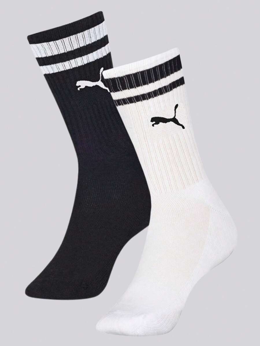 Puma Kit Of 2 Pum@ Long-Cut Sports Street Ribbed Cotton Unisex Socks 4695 - Nhiều màu - Xem 1