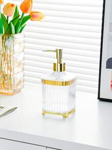 1/2 hộp đựng xà phòng thanh lịch, chai bơm toner để bàn, hộp đựng toner phòng tắm dễ thương, chai đựng dầu gội và sữa tắm có thể nạp lại, phụ kiện phòng tắm, đồ trang trí nhà cửa, đồ nội thất gia đình, đồ trang trí phòng tắm, đồ trang trí mùa thu, trở lại trường học - Nhiều màu - Xem 18