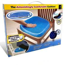 Cojin Gel Silicon Ergonomico Panal Comodo Asiento Auto Silla,cojines para sillas decorativos ortopedico cojin de gel silicona - Azul - Ver 2