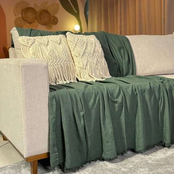 Manta Para Sofá king Decoração Boho