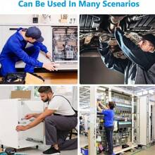 11 件套螺丝刀套装，适应狭窄空间，包括平头、十字头和角形螺丝刀，钢材，红色，需要组装，非电动，无需电池，适用于工业和科学用途 - 彩色 - 查看 8