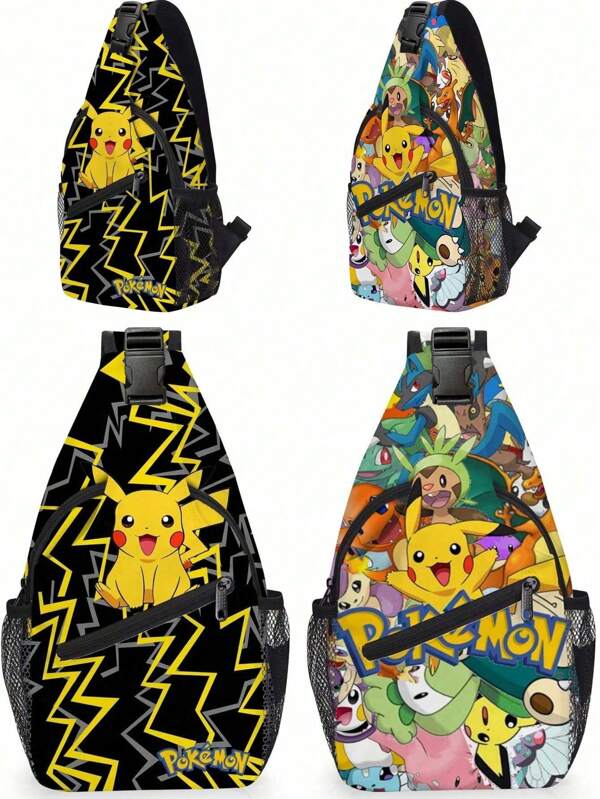 Bolsa cruzada para la cintura, bolsa pequeña para el hombro y bolsa de pecho impresas en 3D para estudiantes de primaria y secundaria