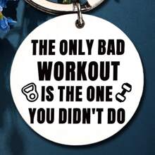 1 件不锈钢健身钥匙扣 - 健身爱好者、举重运动员和健身爱好者的完美激励礼物 - 耐用 - 彩色 - 查看 7