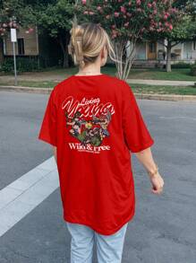 Shirt T-Shirt Angel Angels Streetwear Money Dollar Over Cotton Ref 2156 VEST NERD - Đỏ - Xem 6