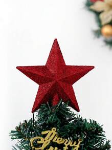 1个经典闪亮星形树顶装饰，塑料材质，适用于节日家居和派对装饰，适合新年、情人节、独立日、冬季庆祝活动 - 无需电源，最佳生日圣诞礼物，家居圣诞礼物，圣诞装饰 - 彩色 - 查看 13