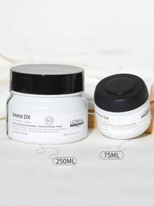 L'Oreal 欧莱雅专业美发金属光泽DX密集修护发膜 | 深层滋养修护 | 保护发色，预防损伤，滋养秀发 | 适用于干性及受损发质 | 无硫酸盐 - 250ml - 查看 6