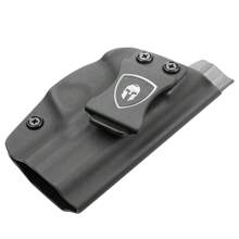 WARRIORLAND Funda para pistola M&P Shield de 9mm, funda interna de Kydex IWB que se ajusta a la Smith & Wesson M&P Shield Plus / M2.0 / M1.0 de 9mm/.40, funda para llevar dentro de la cintura, ajuste de inclinación y retención, sin rasguños, sin bamboleo, diestra