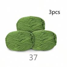 3 件/套 50 克腈纶纱线柔软保暖 DIY 针织材料适用于围巾、玩偶、冬季礼物 - 彩色 - 查看 24