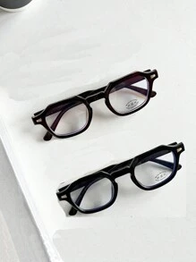 1 Paar Vintage kleine quadratische Rahmen Mode Lese-/Computer-/Gaming-Brille, ohne Rezept geeignet für den täglichen Gebrauch für Männer/Frauen