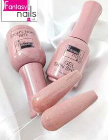 SKINSHINE- 15ml Gel Polish Semipermanente 3 Pasos Fantasy Nails aplicacion de gelish uso profesional UV - Rosa vieja - Ver 2