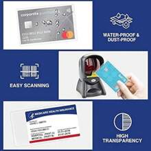 10 件全新医疗保险卡夹保护套，12Mil 透明 PVC 柔软防水医疗保险卡保护套，适用于全新医疗保险卡、信用卡、名片、社保卡 - 彩色 - 查看 5