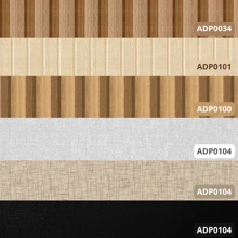 5m Self-Adhesive Decorative Wallpaper Bedroom Living Room Furniture Clean - 米色亞麻布 - 查看 5