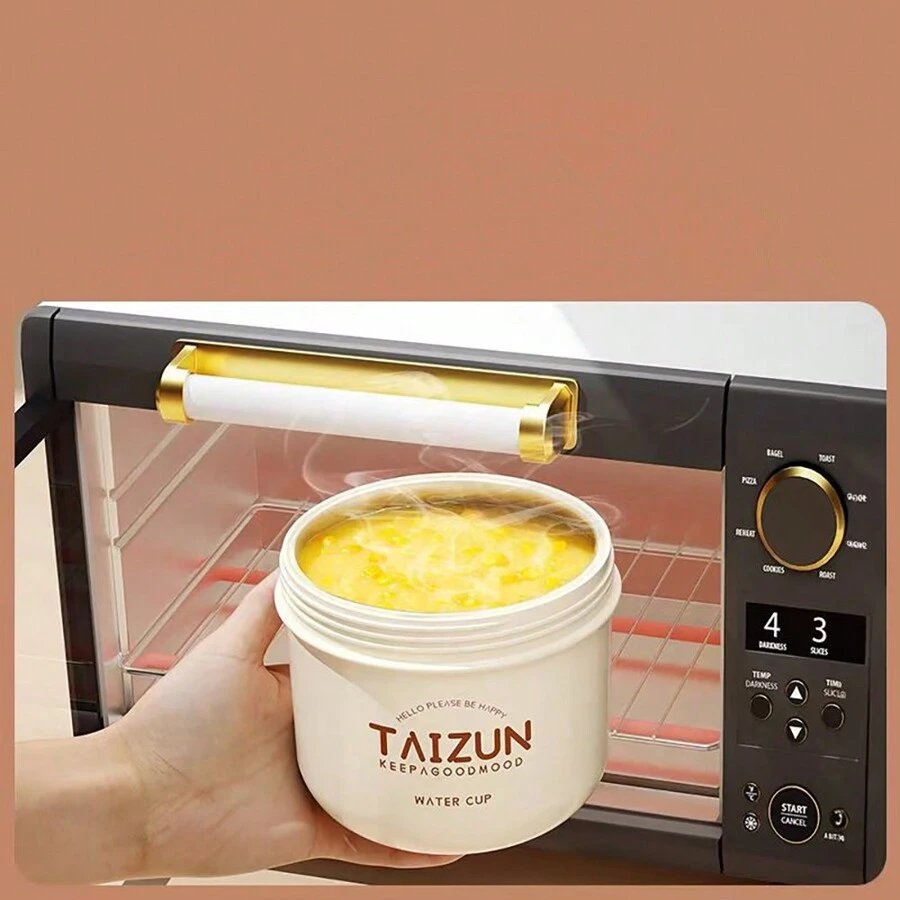 Cốc ăn sáng di động có nắp và thìa, cốc đựng cháo, cốc đựng sữa chua, cốc đựng yến mạch qua đêm, cốc đựng sữa đậu nành, cốc đựng trái cây sữa mang đi, bát đựng đồ ăn nhẹ - Nhiều màu - Xem 1