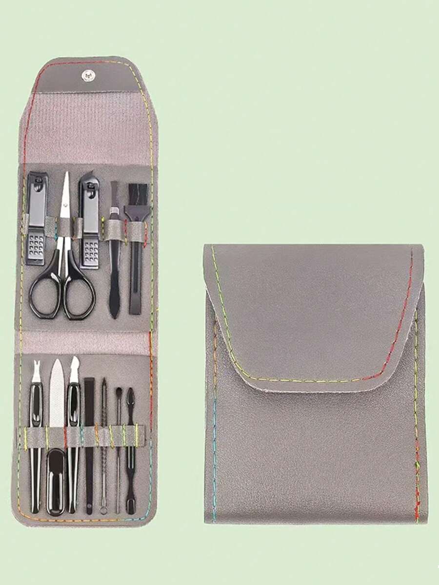 12pcs Deluxe Nail And Foot Repair Kit Multi Size Nail Clippers And