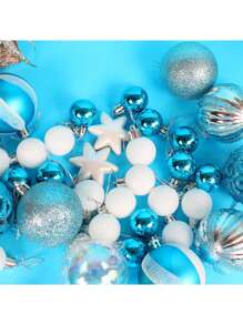 Hộp quà trang trí Giáng sinh, Bóng trang trí mạ điện sơn, Đồ trang trí bóng treo Giáng sinh sáng tạo cho cây thông Noel - Nhiều màu - Xem 11