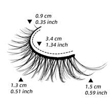 5 Pairs Style Fake Eyelashes, Full Strip Lashes, Black Natural Sparse Look, Crossover Design, Long Lasting, DIY Makeup Tool For Home Use - Natural Lashes - View 2