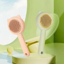 1 Pc Cat/Dog Grooming Brush Fur Removal Comb, Massage Brush For Cats And Dogs - Multicolor - View 1