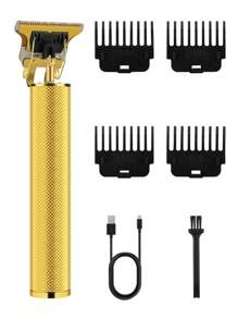 Juego de corte de pelo esencial de Navidad de 3 piezas para hombres, que incluye cortadora de pelo eléctrica, pantalla LED, afeitadora recíproca, cortadora de pelo, set de cuidado personal exquisito, malla de repuesto. El mejor regalo para darle en Navidad (también puede elegir ) - Dorado - Ver 13