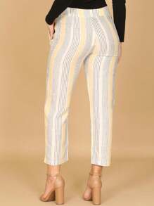 Ivory Yellow Stripes Pants