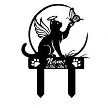 1pc Custom Border Collie Memorial Stake Sign Custom, Pet Grave Markers Sign,Border Collie Sign With Stake,Pet Loss Gift,Sympathy Sign,Remembrance Stake, Personalized Bufterfly Garden Stake, Cat Grave Marker