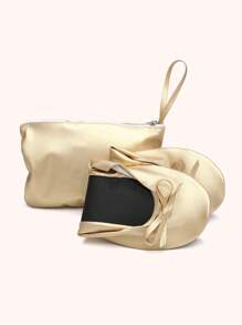 Women's Ballet Shoes, Simple Elastic Band Flat Shoes, Casual Soft And Comfortable Flat Shoes, Dance Shoes, Women's Portable Foldable Ballet Flat Shoes, Roll-Up Travel Slippers