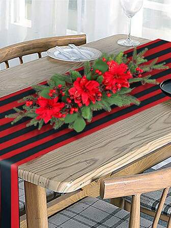 1 pièce Décoration de table de Noël artificielle de 66,5 cm, cadeau de souvenir parfait pour les fêtes, convient à la décoration d'intérieur pour toutes les saisons, scènes de salle à manger intérieure