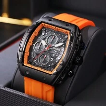 ONOLA Reloj deportivo de alta calidad de la marca ONOLA para hombres, con esfera luminosa, cuarzo, multifuncional y cronógrafo