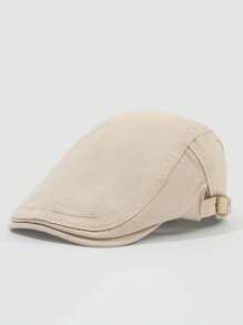 8 Colors Reversible Plain Newsboy/Beret Cap For Men And Women - A - View 1