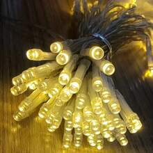 1 件 33 英尺仙女灯暖白色冷白色花环带 80 个 LED 灯串室内透明线适用于办公室游戏室婚礼情人节圣诞节派对新年适用于酒店/咖啡厅/餐饮/活动举办 - 暖白光 - 查看 13